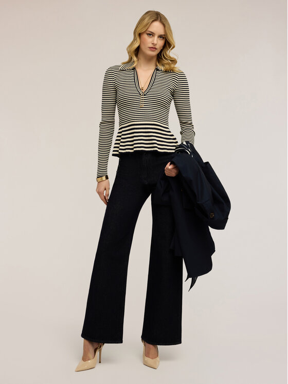 Motivi Motivi Sweter M117W003807N0S1 Kremowy Slim Fit