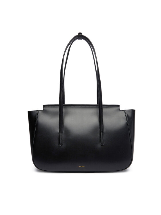 Calvin Klein Calvin Klein Τσάντα Hardware Flap Tote Bag LV04F3145G Μαύρο