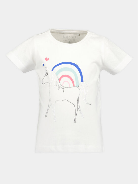 Blue Seven Blue Seven T-Shirt 702303 X Bílá Regular Fit