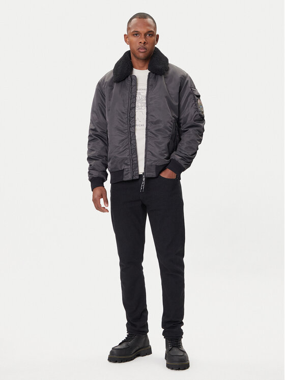 Napapijri Napapijri Bomber dzseki A-Nemes NP0A891X Fekete Regular Fit