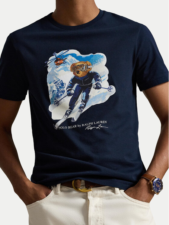 Polo Ralph Lauren Polo Ralph Lauren Tricou 710P07343002 Bleumarin Regular Fit