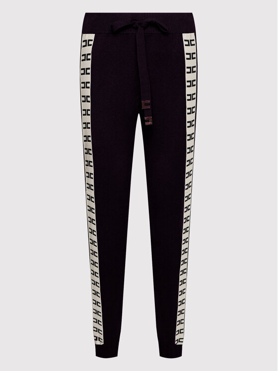 Elisabetta Franchi Elisabetta Franchi Spodnji del trenirke KP-21S-21E2-V310 Črna Regular Fit