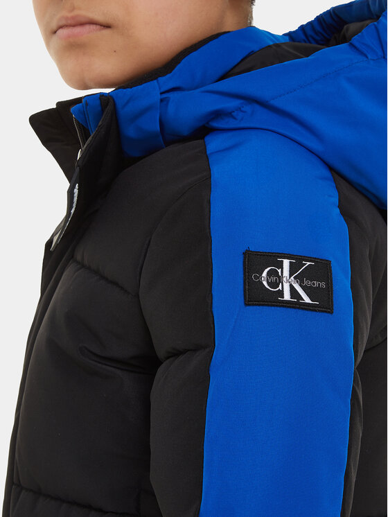 Calvin Klein Jeans Calvin Klein Jeans Kurtka puchowa Color Block IB0IB01722 Czarny Regular Fit