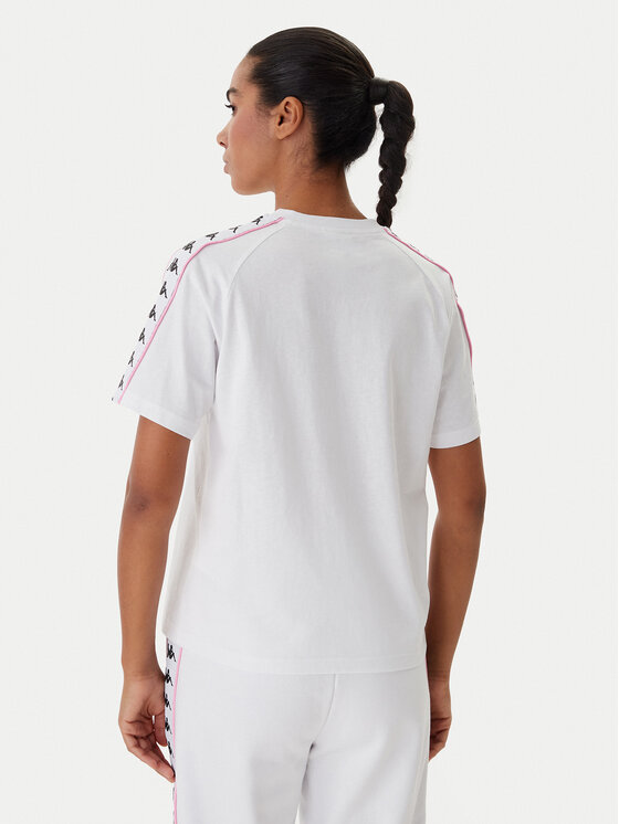 Kappa Kappa T-särk Banda Adi 371U6WW Valge Regular Fit