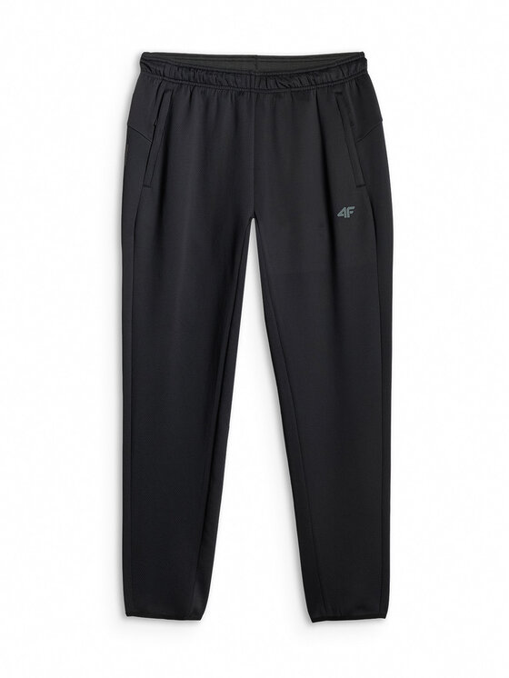 4F 4F Spodnie dresowe ATHLETIC Czarny Regular Fit