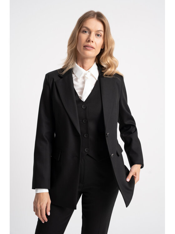 CLICK CLICK Vesta 71-0100 Černá Slim Fit