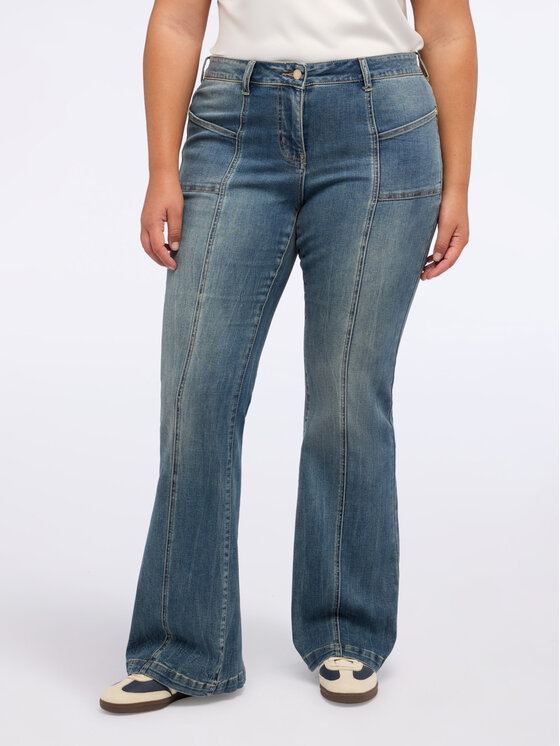 Fiorella Rubino Fiorella Rubino Jeansy P426T005036N024 Niebieski Flare Fit