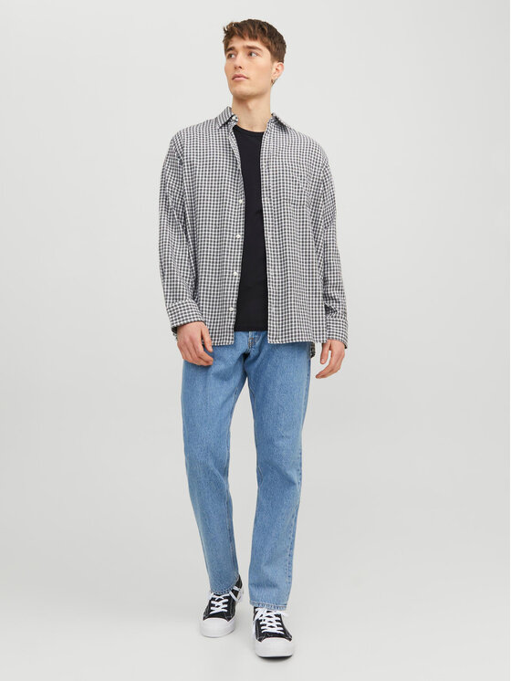 Jack & Jones Jack & Jones T-krekls Basic 12058529 Melns Stretch Fit