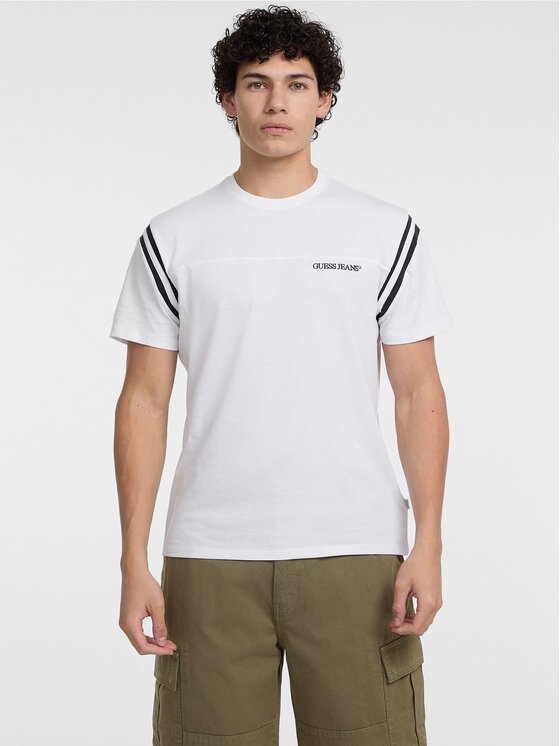 Guess Jeans Guess Jeans T-Shirt 174373 Biały Classic Fit