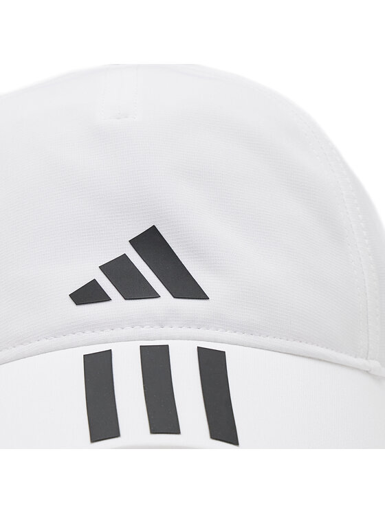 adidas adidas Шапка с козирка 3-Stripes AEROREADY Running Training Baseball Cap HT2043 Бял