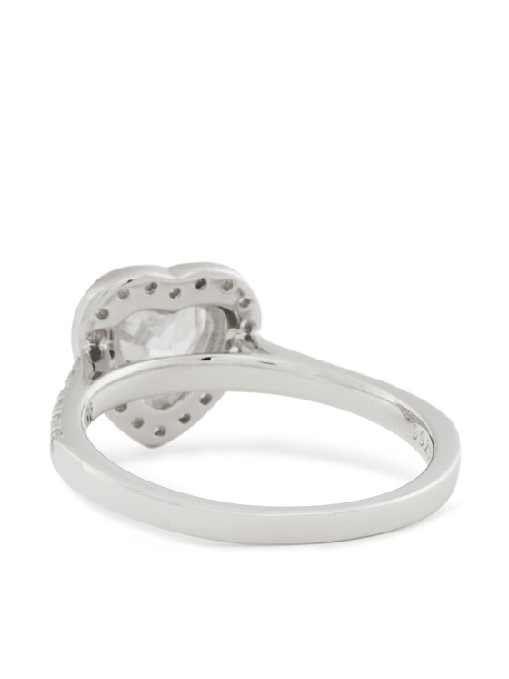 ICED STUFF ICED STUFF Prsten Heart Gem Bijelo zlato