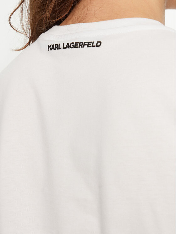 KARL LAGERFELD KARL LAGERFELD Tričko A1W17117 Biela Regular Fit