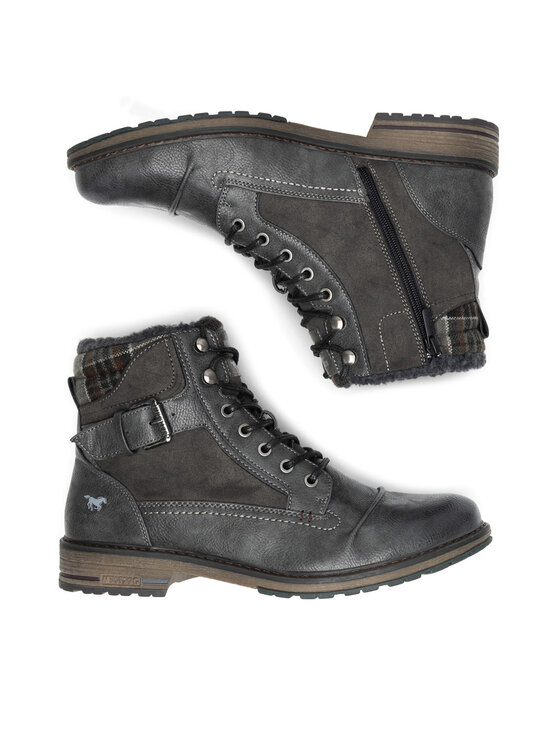 Mustang Mustang Schnürschuhe 4157-605 Grau