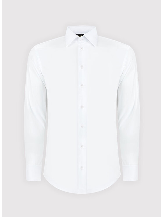 Pako Lorente Pako Lorente Koszula PLM-1X-576 Biały Slim Fit