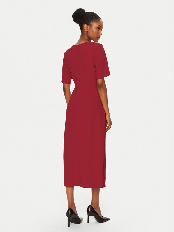 DKNY DKNY Koktel haljina DD4H1B66 Crvena Slim Fit