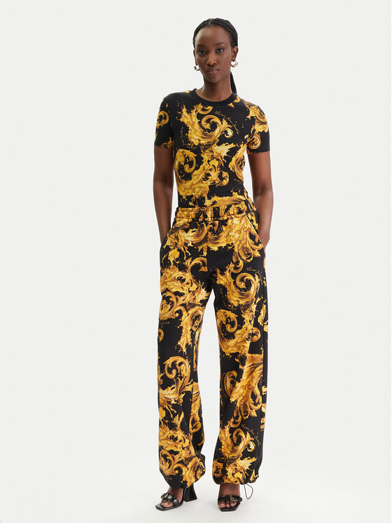 Versace Jeans Couture Versace Jeans Couture Teplákové kalhoty 80HAA320 FS196 Černá Regular Fit
