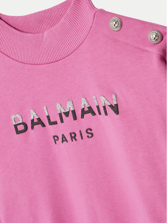 Balmain Balmain Суитшърт BV4A90-Z0081 Розов Regular Fit