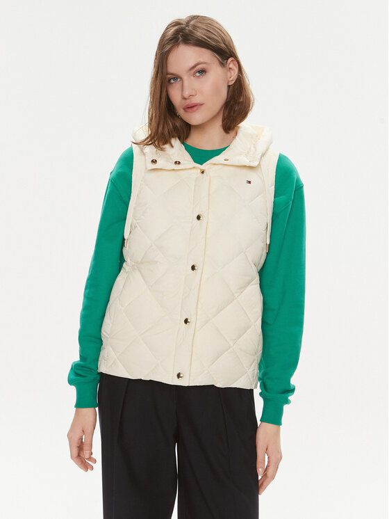 Tommy Hilfiger Tommy Hilfiger Ujjatlan Classic WW0WW42463 Ekru Regular Fit