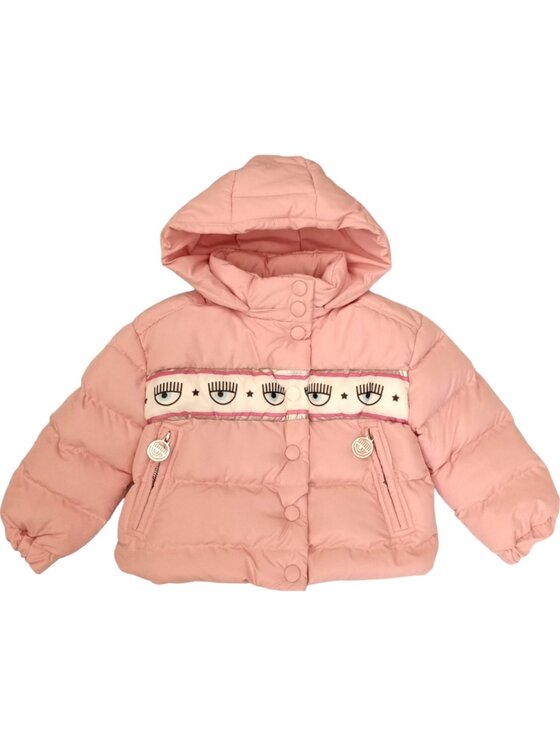 Chiara Ferragni Chiara Ferragni Giubbotto piumino q-bab-66004 Rosa Regular Fit