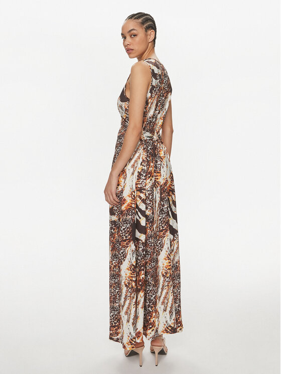 LOLA CASADEMUNT lola_casademunt Cocktail obleka LS2416091 Rjava Regular Fit