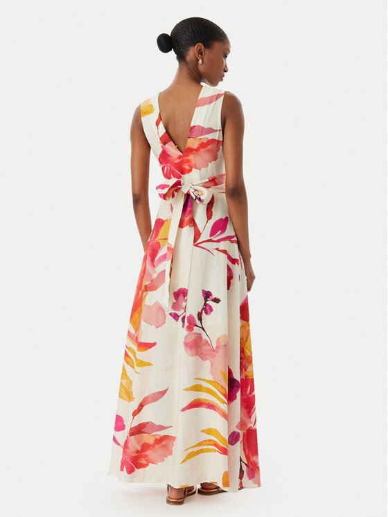 LOLA CASADEMUNT LOLA CASADEMUNT Večerní šaty MS2616016 Krémová Regular Fit