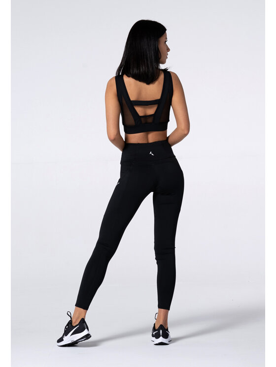 Carpatree Carpatree Legginsy Libra Czarny Slim Fit