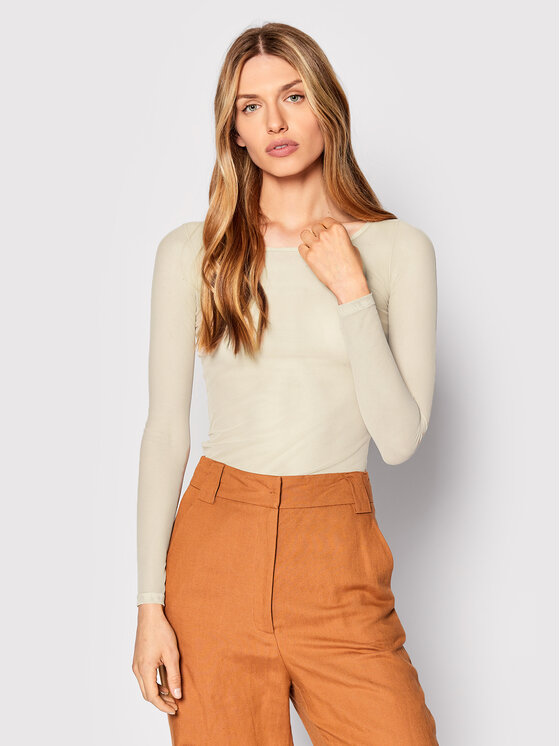 Patrizia Pepe Patrizia Pepe Μπλουζάκι CM0764-J014/B633 Μπεζ Regular Fit