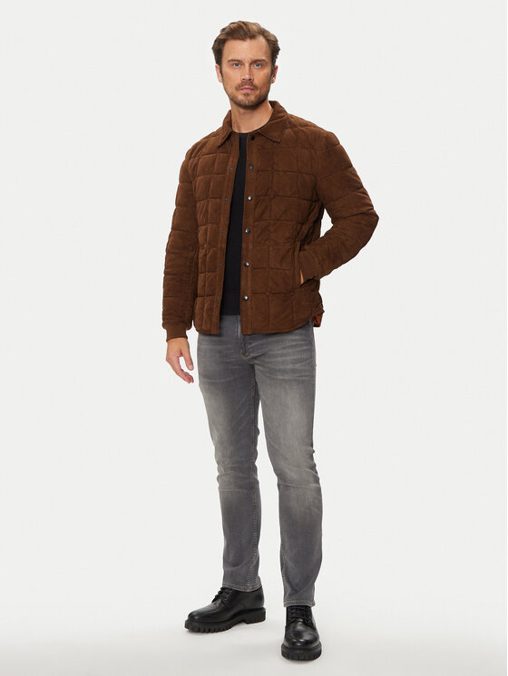 Milestone Milestone Odinė striukė Alfonso 431629 60520 Ruda Regular Fit