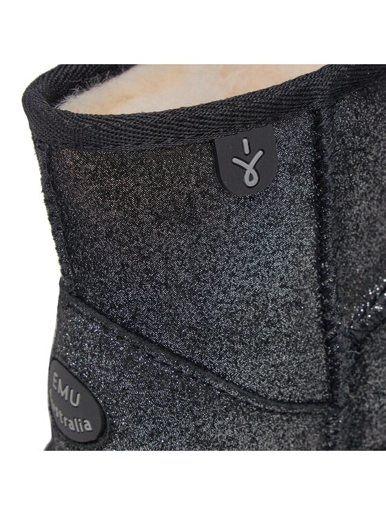 EMU Australia EMU Australia Schneeschuhe Wallaby Mini Metallic K11856 Schwarz