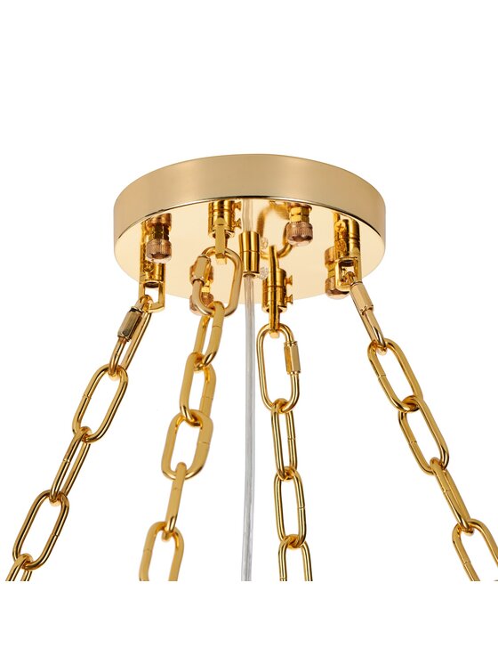 MIAhome MIAhome Lampa wisząca REA złota 80 cm Złoty