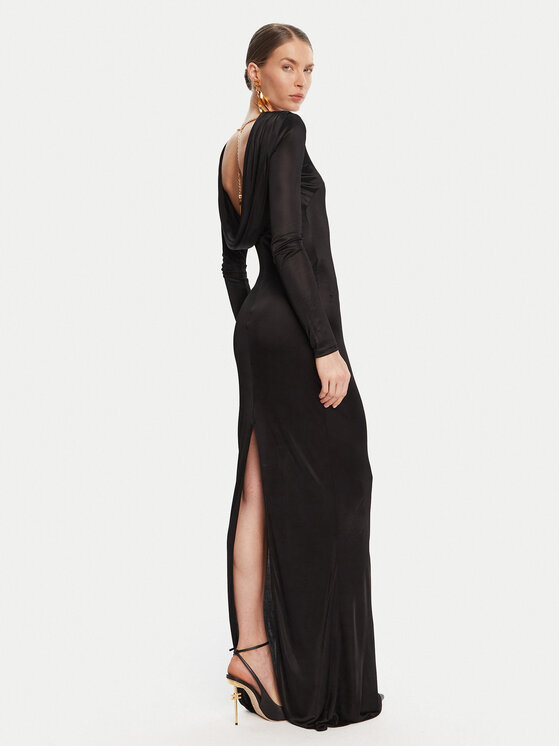 Elisabetta Franchi Elisabetta Franchi Sukienka wieczorowa AB-R10-56E2-V690 Czarny Regular Fit