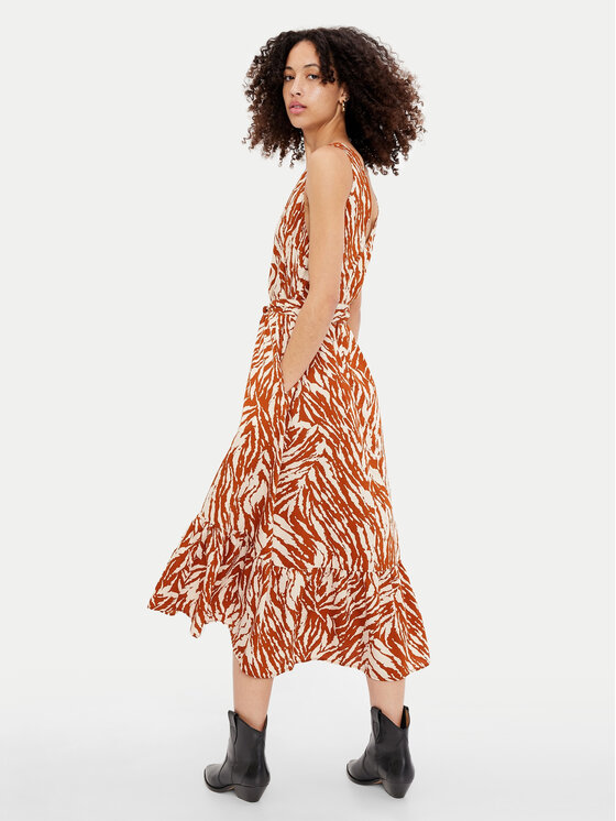 Gap Gap Sukienka letnia 856730-01 Brązowy Regular Fit