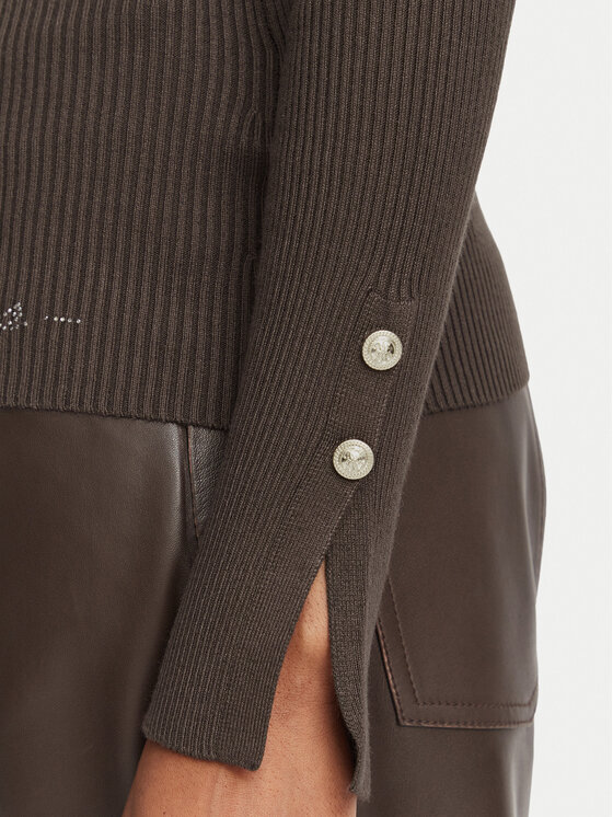 Guess Guess Golf W6BR29 Z1417 Brązowy ciemny Slim Fit