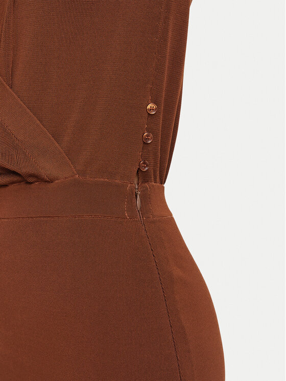 Elisabetta Franchi Elisabetta Franchi Kokteilikleit AM-19S-66E2-V500 Pruun Slim Fit