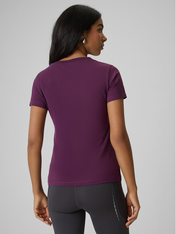 4F 4F T-Shirt AFTERLIGHT Fioletowy Slim Fit