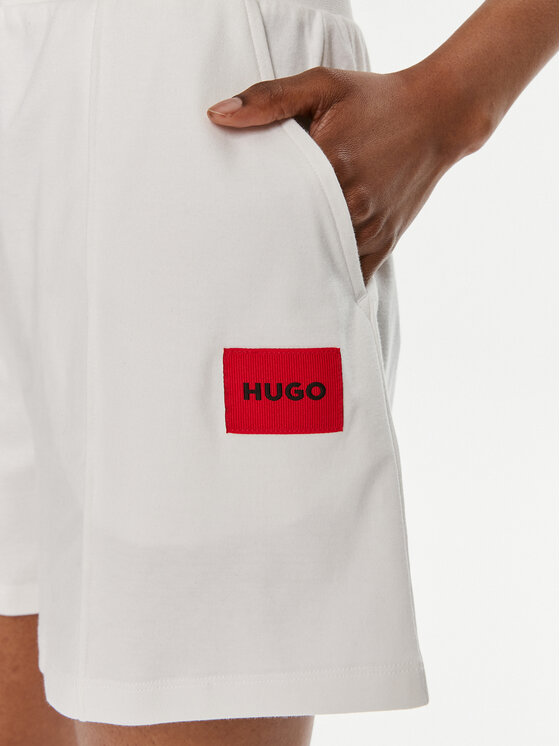HUGO Hugo Sportske kratke hlače Dina 50514867 Bijela Regular Fit