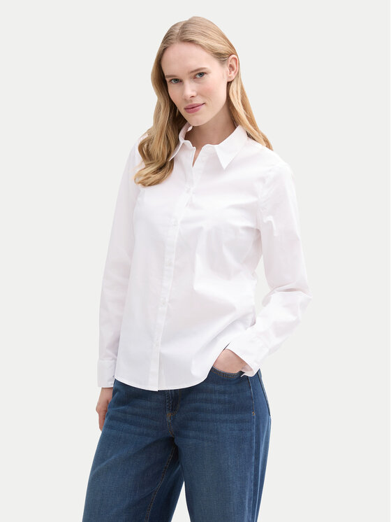 Tom Tailor Tom Tailor Košile 1045243 Bílá Regular Fit