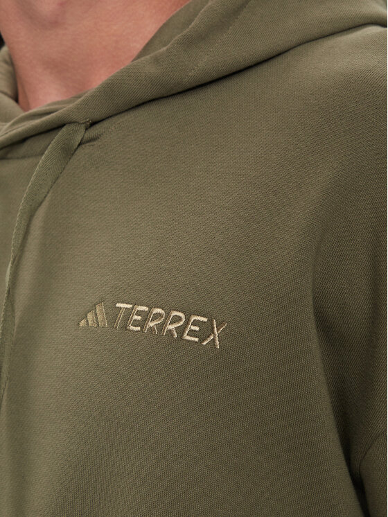 adidas adidas Bluza Terrex Logo IN4716 Zielony Regular Fit