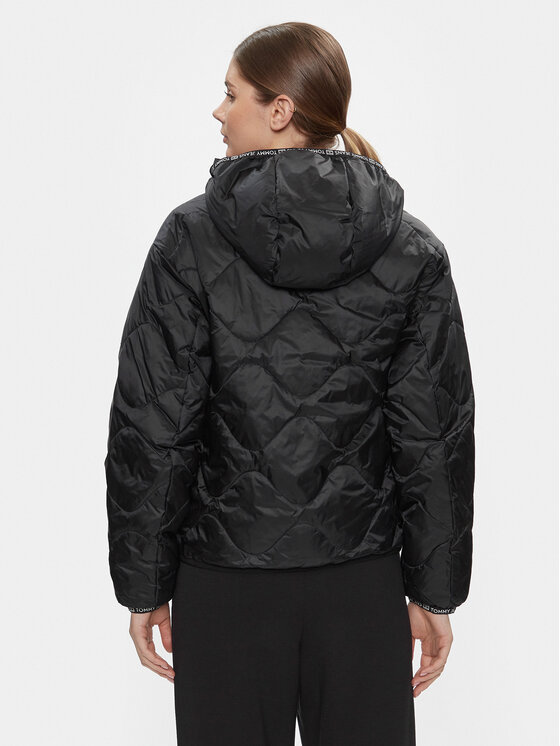 Tommy Jeans Tommy Jeans Átmeneti kabát DW0DW17242 Fekete Regular Fit