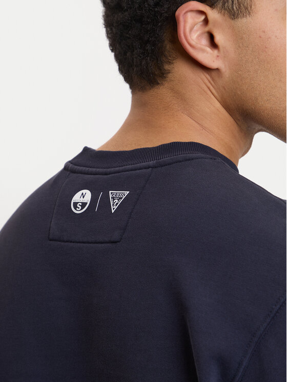 Guess Guess Majica dugih rukava M6GQ26 K3490 Tamnoplava Regular Fit