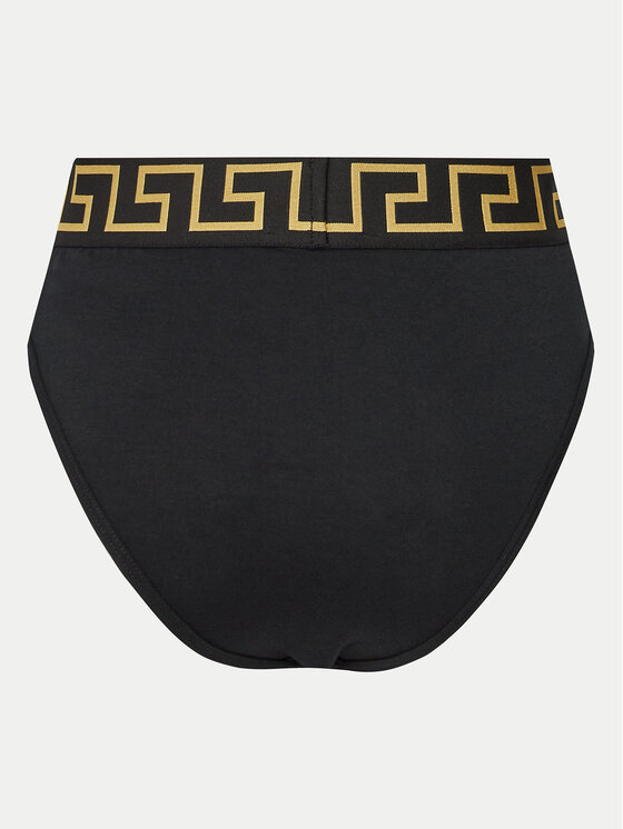 Versace Versace Figi klasyczne z wysokim stanem AUD01050 1A10011 Czarny