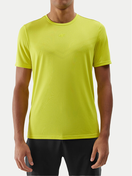 4F 4F Φανελάκι τεχνικό 4FWSS24TFTSM697 Πράσινο Regular Fit