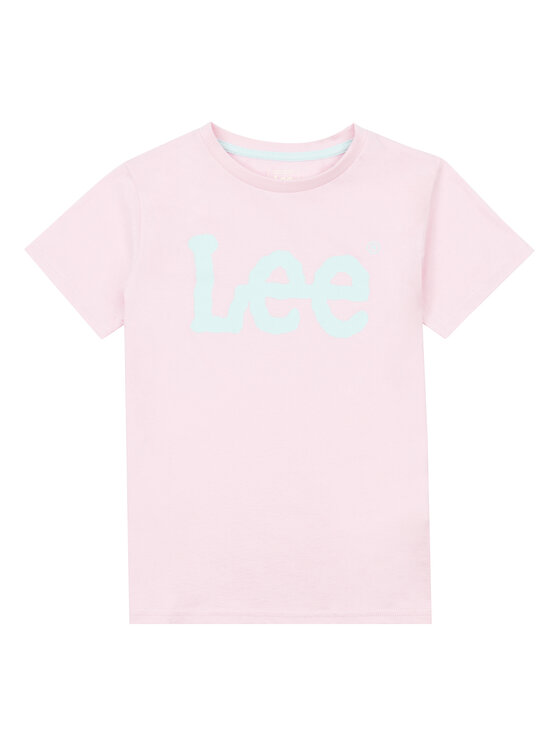 Lee T-krekls Wobbly Graphic LEG5029 Rozā Regular Fit