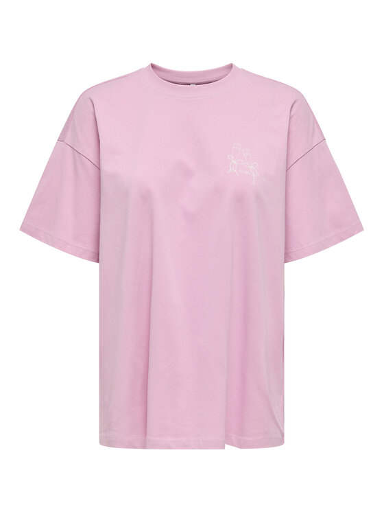 ONLY ONLY Póló Vivvi 15346761 Rózsaszín Regular Fit