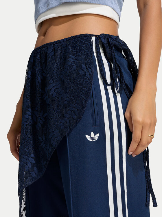 adidas adidas Spodnie dresowe 2In1 Firebird Loose Track Trousers With Lace Skirt LG4273 Niebieski Relaxed Fit