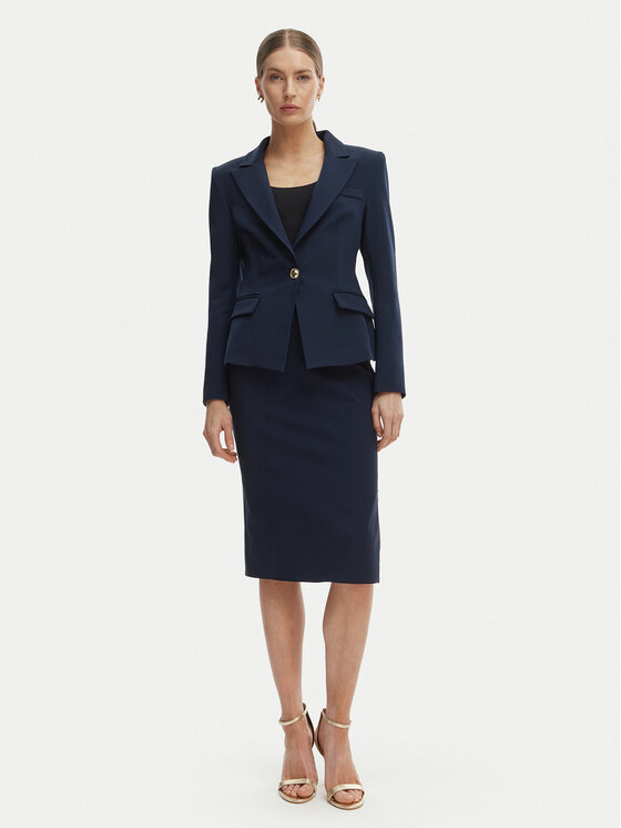 Rinascimento Rinascimento Пола тип молив CFC0127985003 Тъмносин Slim Fit