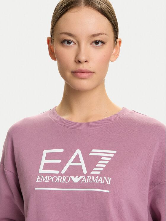 EA7 Emporio Armani EA7 Emporio Armani Džemperis ar kapuci 7W000416 AF12473 UA272 Rozā Relaxed Fit