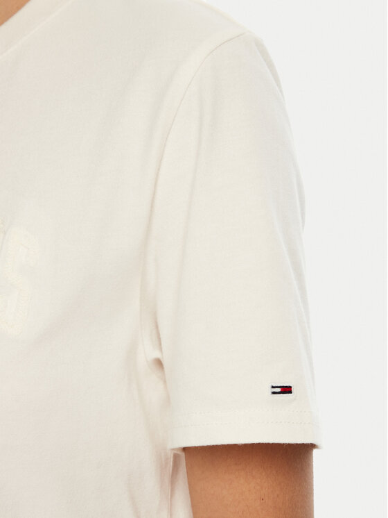 Tommy Jeans Tommy Jeans T-shirt Varsity DW0DW19444 Bianco Relaxed Fit
