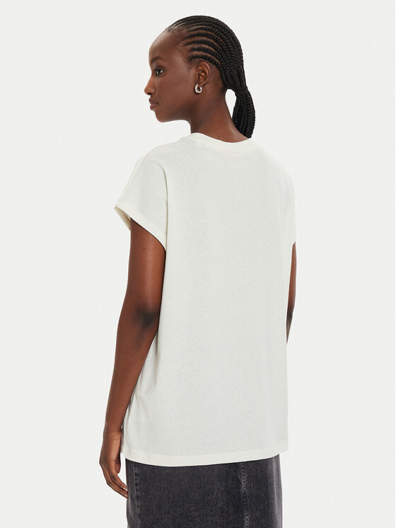 JJXX JJXX T-krekls Wilma 12274694 Écru Boxy Fit