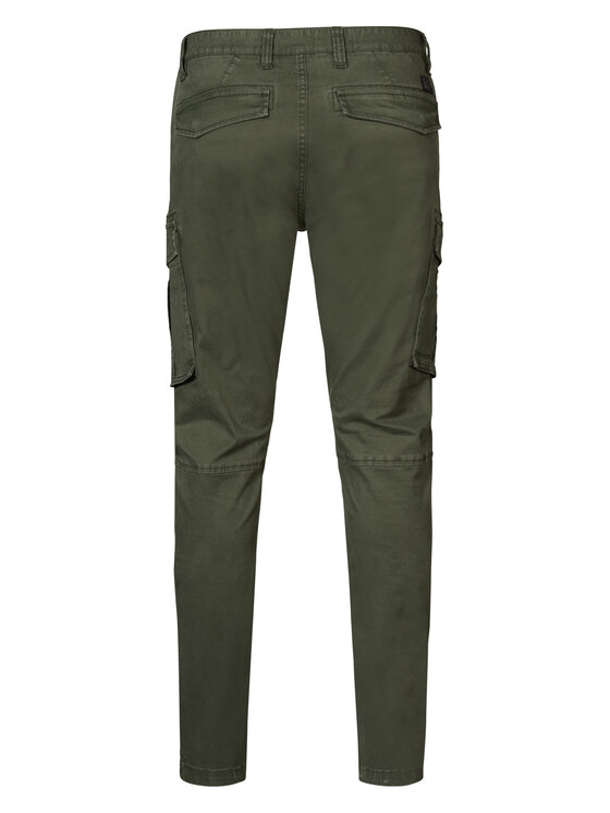 Petrol Industries Petrol Industries Штани з тканини M-3030-TRO581 Зелений Slim Fit